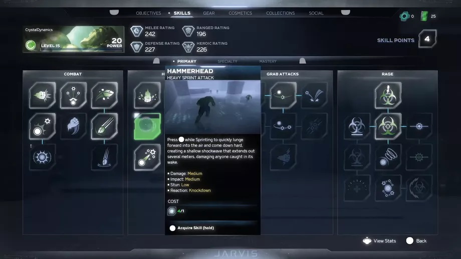 marvel avengers skill tree