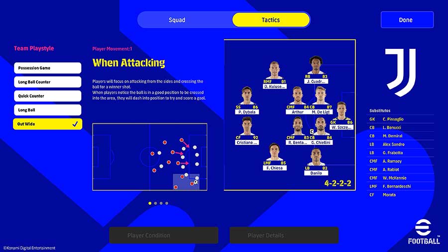 efootball pes 2022 dettagli gameplay anteprima