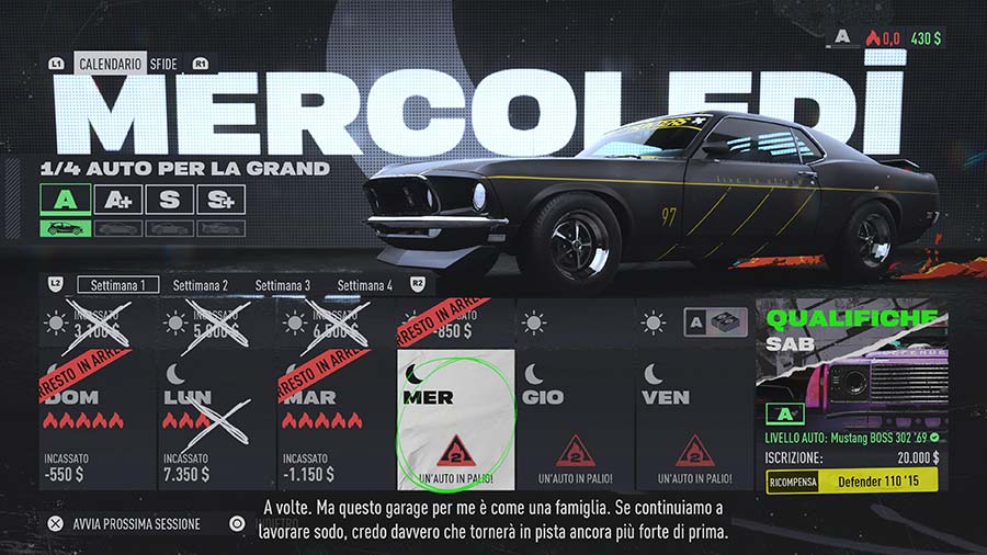 Need for Speed Unbound calendario
